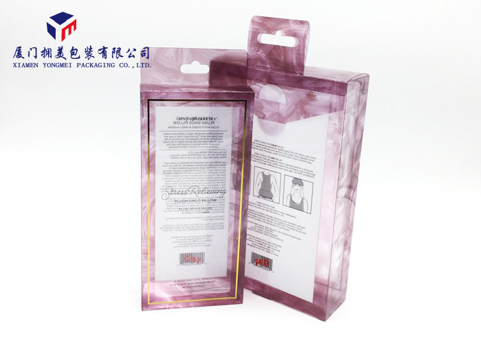 Autom Lock Bottom PET Plastic Box Rectangle Shape Custom Printed Plastic Boxes