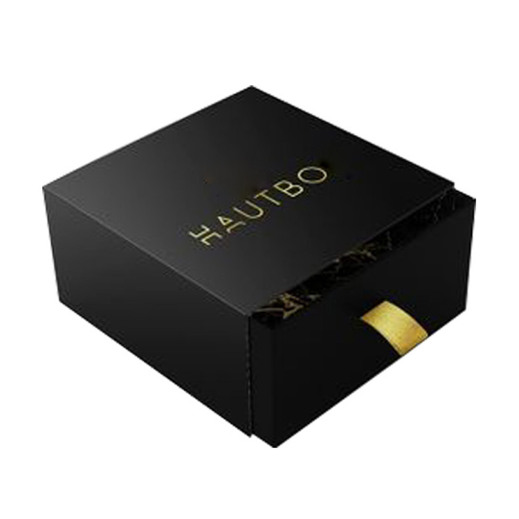 Bulk Small Jewelry Shipping Boxes Sliding Drawer With Ribbon Pouch
