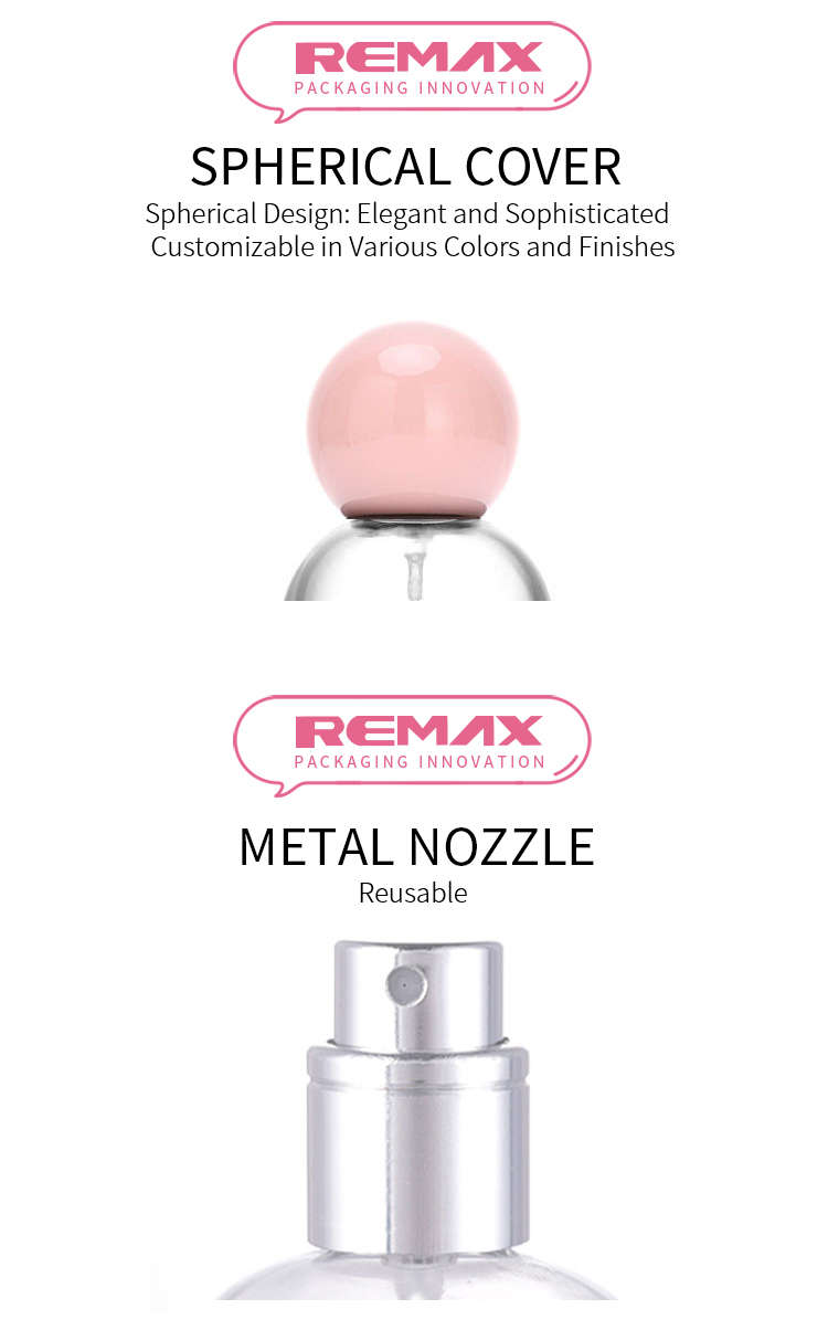 50ml Clear Glass Perfume Bottle with Round Cap and Screw Neck Refillable Design
