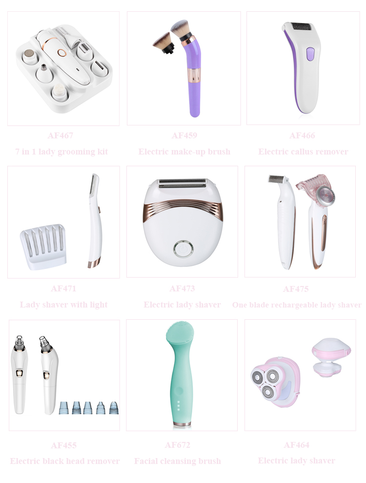 USB Ladies Personal Care Products LED Light Lady Shaver Electric Eyebrow Trimmer