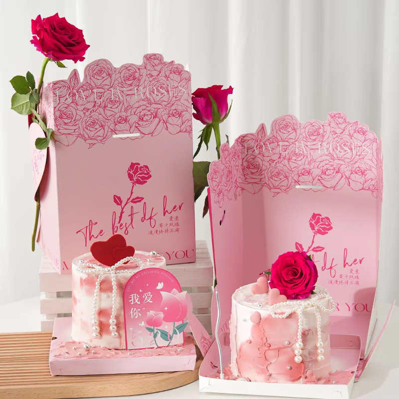 Custom Made Cake Packaging Boxes with CMYK / Pontone Offset Printing Requirements