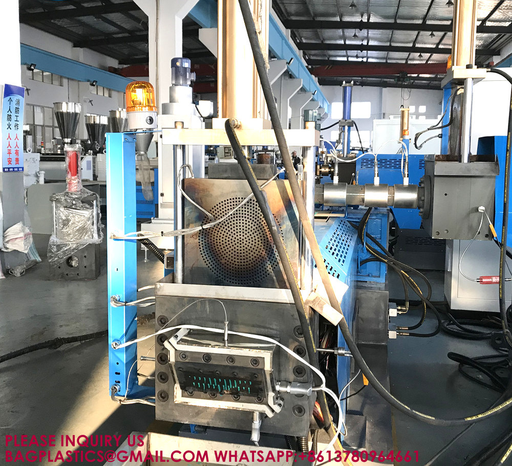 Double Stage Recycled PE PP HDPE LDPE Plastic Pelletizing Making Machine granulator