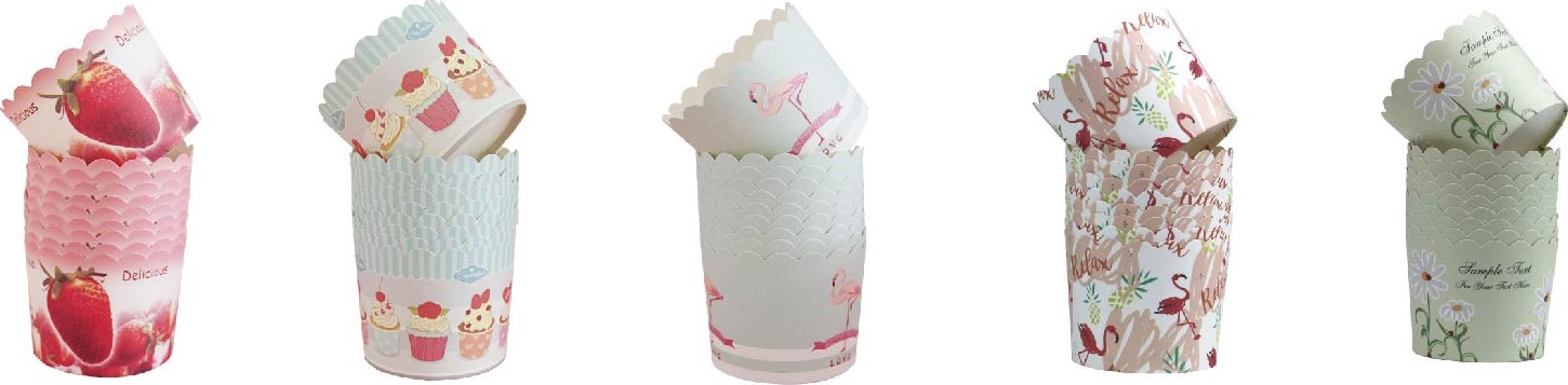 Wholesale mini party baking muffin cupcake disposable custom printed paper cake cups paper muffin liners