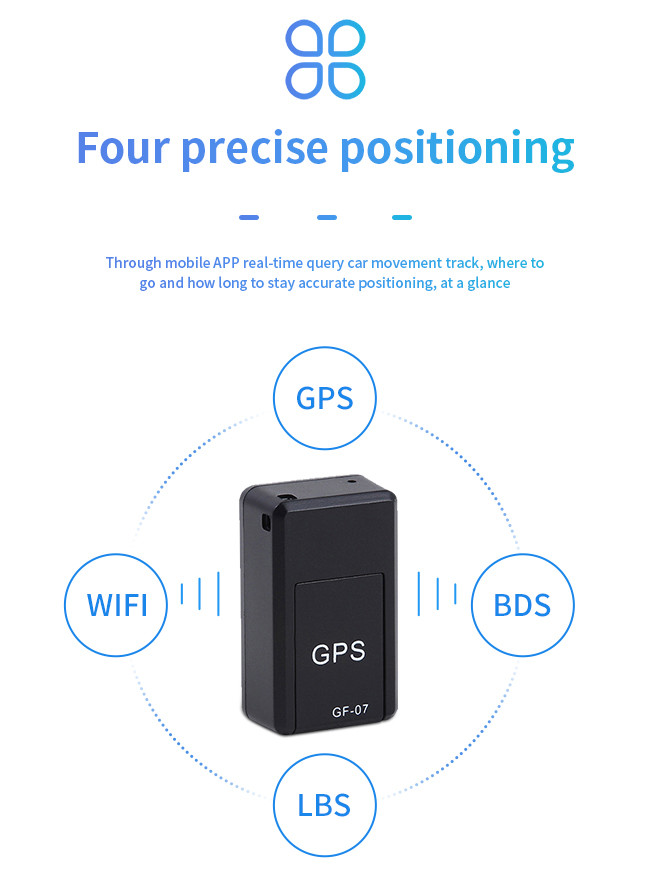 GF07 Car GPS Locator Elderly Children Anti Loss Magnetic GPS Tracker For Car Real Time