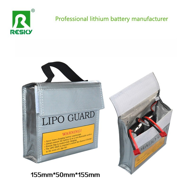 RC Double Zipper Lipo Battery Safe Bag Fireproof Waterproof