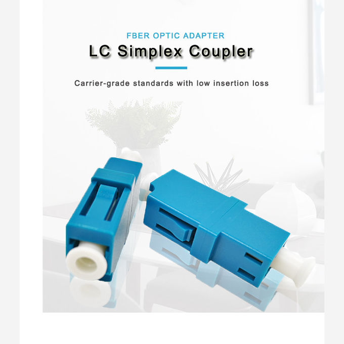 Single Mode LC Fiber Otical Adapter SIMPLEX SM MM APC OM3 OM4 Ceramic Sleeve