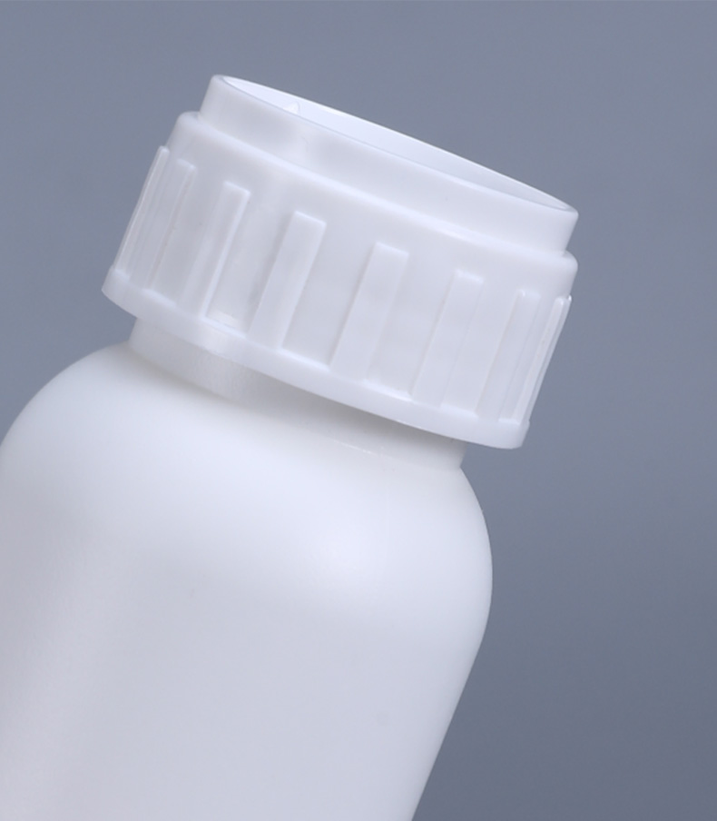 1000ML Round Pill Bottles Recyclable Fluorinated Plastic Bottles Reagent Grade
