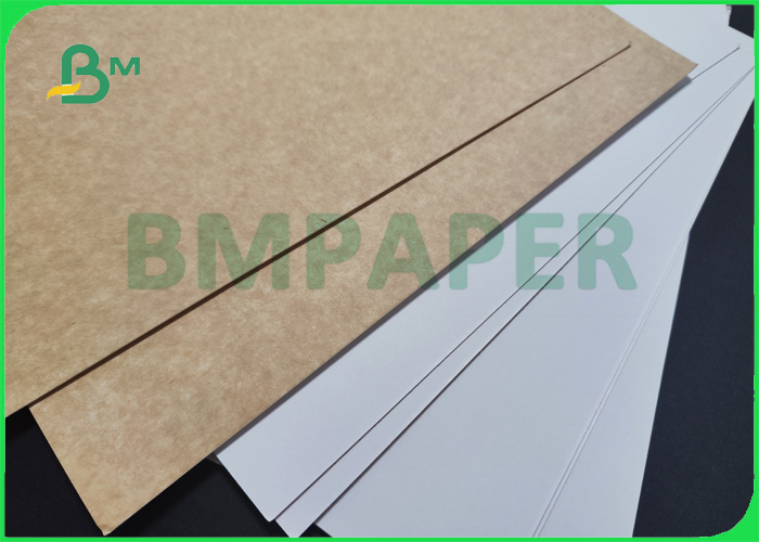 18PT Duplex Cardboard White - Brown For Food Package 40" x 20" Good Stiffness