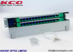 Buy cheap Steel 24FO Fiber Optic Distribution Box 24 Core 19'' Fiber Terminal Patch Panel product