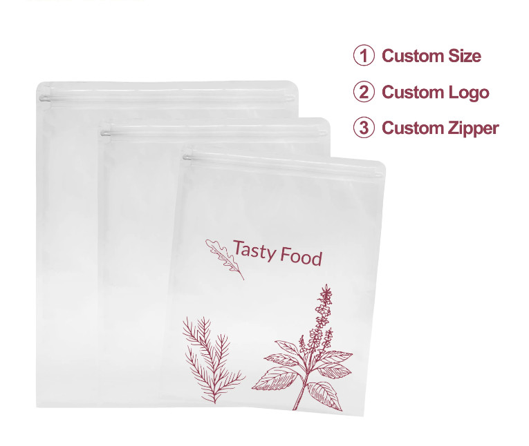 Factory OEM Custom Food Storage Double Zipper Embossing Nylon Vacuum Seal Bags