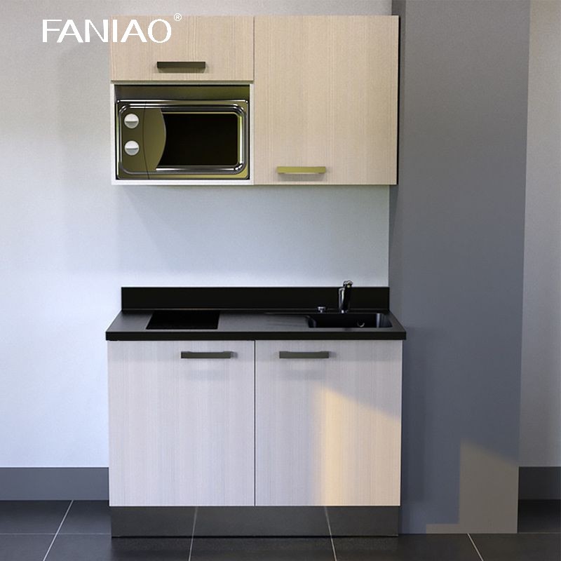 Modern Hotel Project Kitchen Cabinet Customized Mini Compact Kitchenette