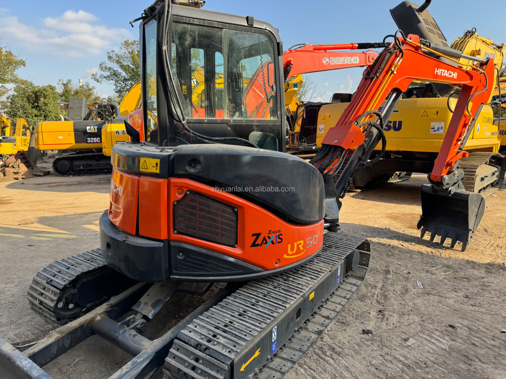 Original Second-hand Hitachi ZX50U Hydraulic Crawler 5ton Excavator with ISUZU Engine