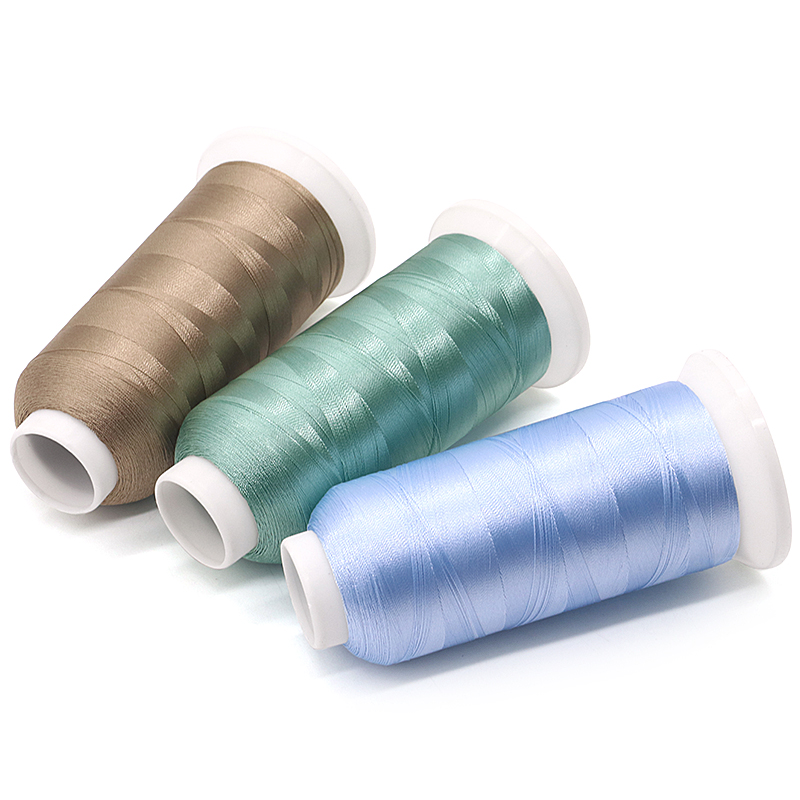 4000 Yard 120D/2 Filament Polyester Thread for Embroidery Machine Dyed Pattern Clothing