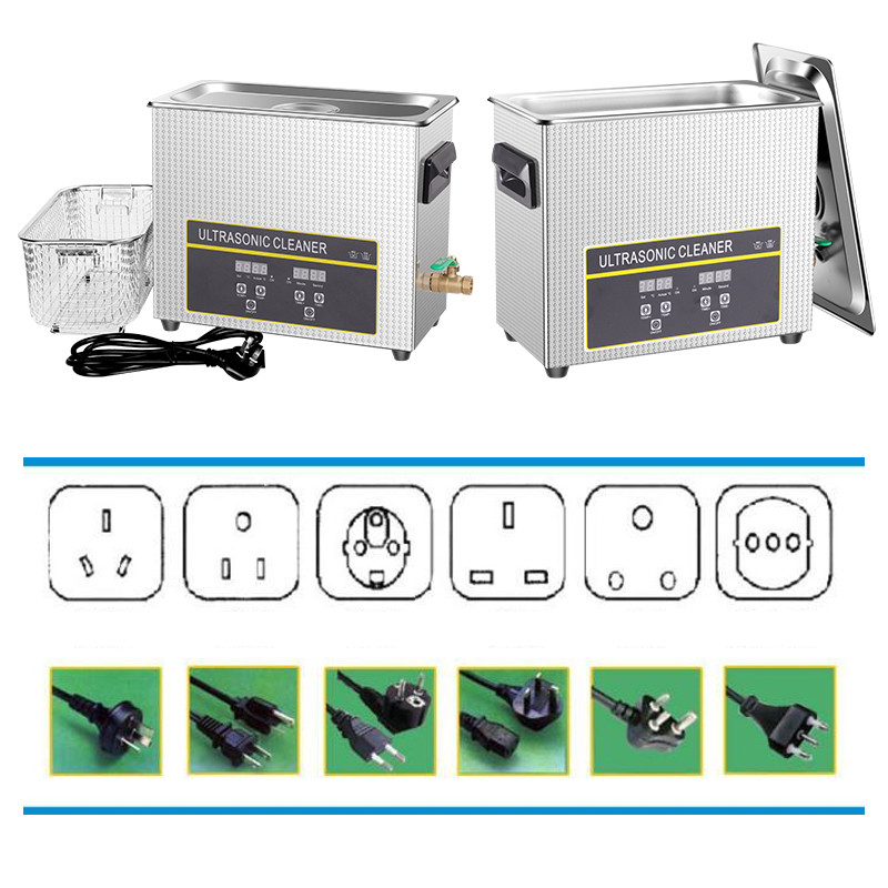 FCC 6.5L 40KHZ Digital Ultrasonic Cleaner For Oil Removal Mould Tool Parts