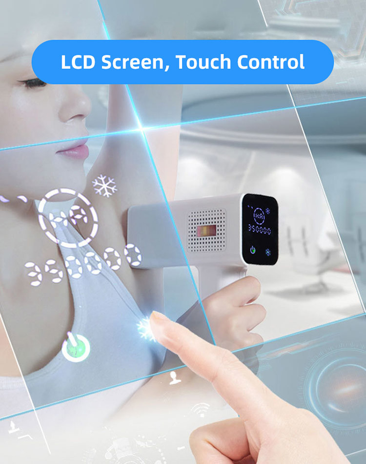 FCC Painless 4CM2 Pulsed Light Ice Cool IPL Permanent Hair Removal