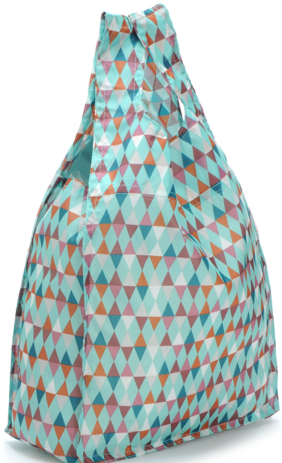 Long Handles Recycled Shopping Bag Sublimation Printing 190T Square Stitching Inside