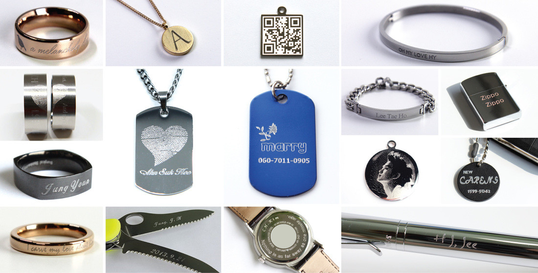 magic 50 engraving of jewelry products, medals, pendants, dog tags, baby bracelets, necklaces, name plates, key chains