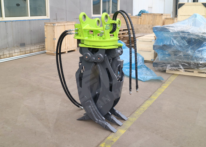 Brake Motor Hydraulic Log Grapple , Komatsu PC60 Log Grab For Excavator