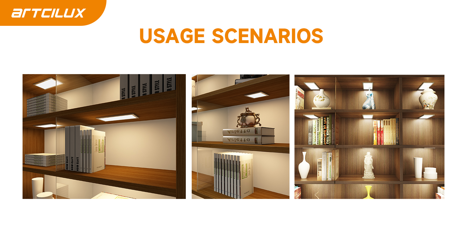 DC12V Aluminum Profile Under Cabinet Light Panel With Ra90 And Three Color Temperture