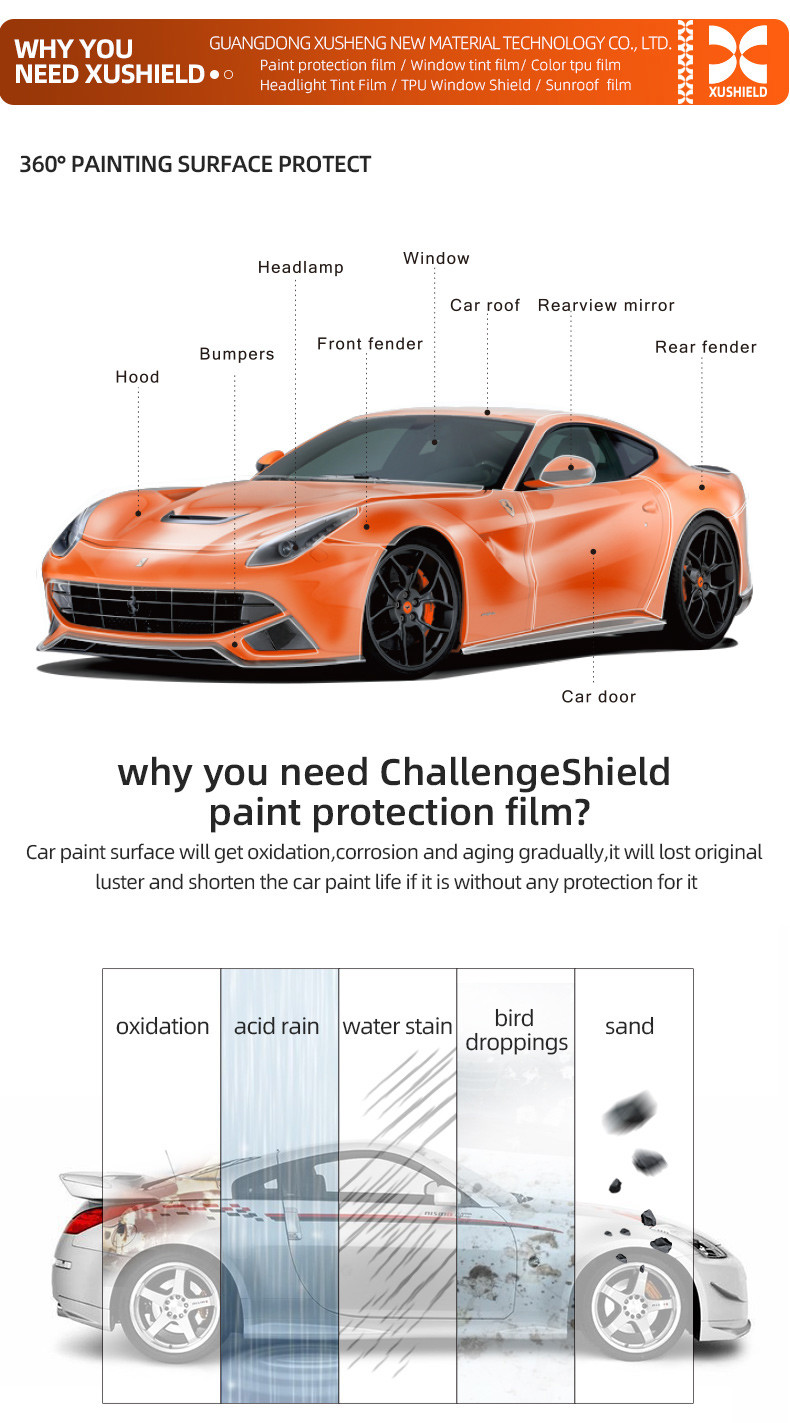 TPU White gold PPF Film Ultimate Plus Transparent Car Protective Film Matte Black TPU Paint Protection Film Stealth Car Wrap