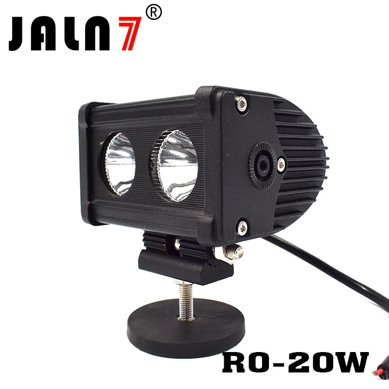 LED Light Bar JALN7 20W CREE Spot Flood Combo LED Driving Lamp Super Bright Off Road Lights LED Work Light Boat Jeep