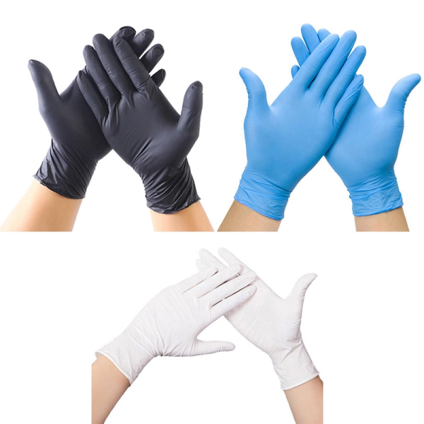 Non Toxic Oil Resistance Disposable Nitrile Examination Gloves