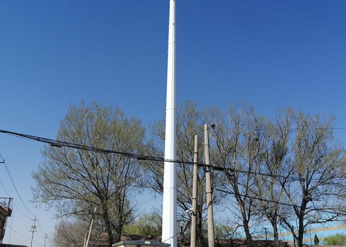 Shielded Arc Welding Monopole Cell Tower , AWS D1.1 Mobile Communication Tower