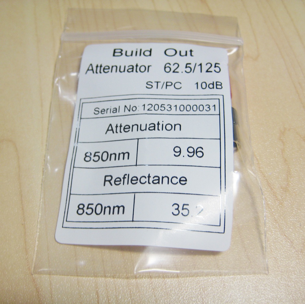 High Precision Multimode ST PC Fixed Fiber Optic Attenuator 1-30DB