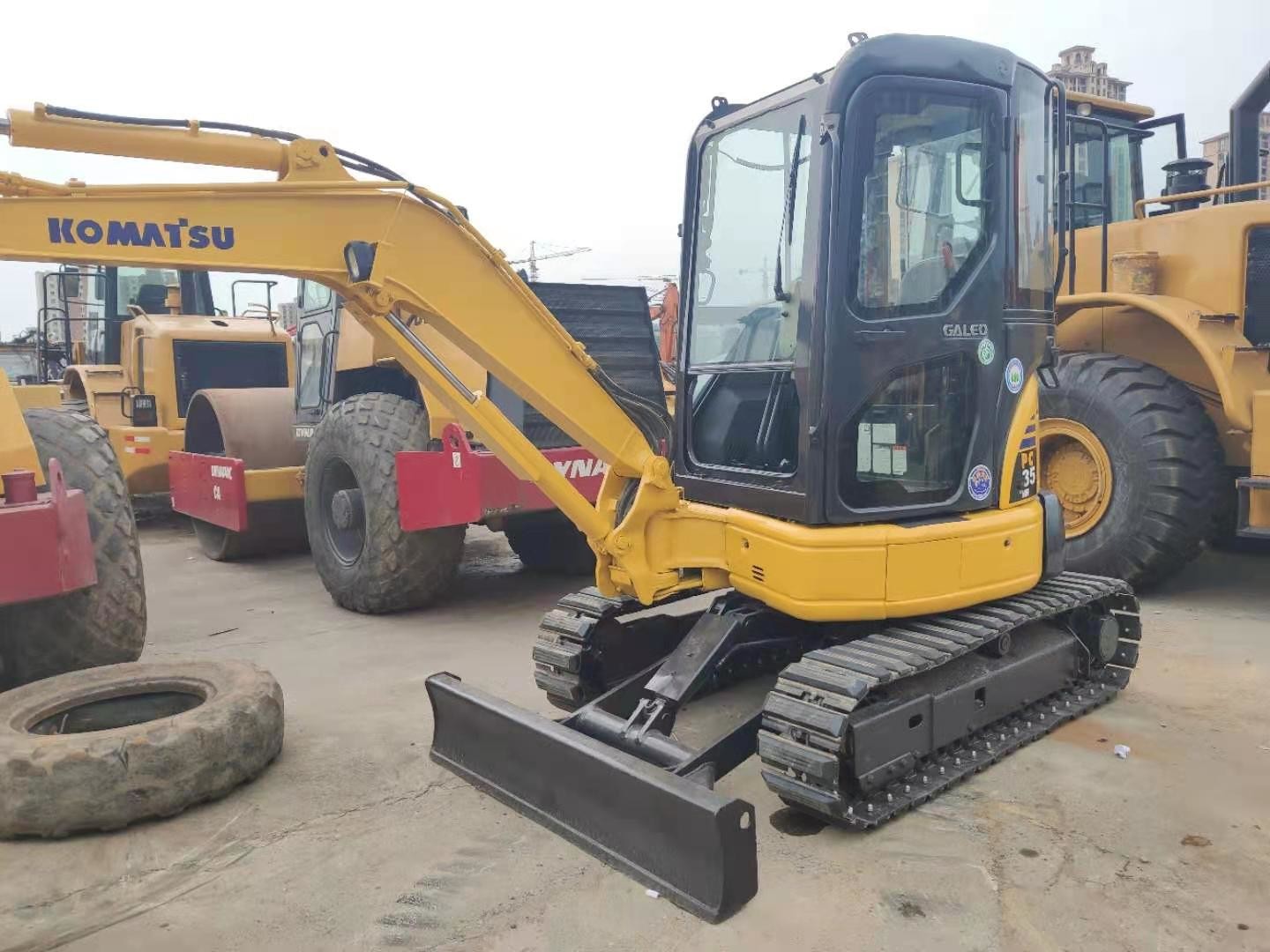 Small Space Workplace 3595kg PC35MR Used Komatsu Excavator