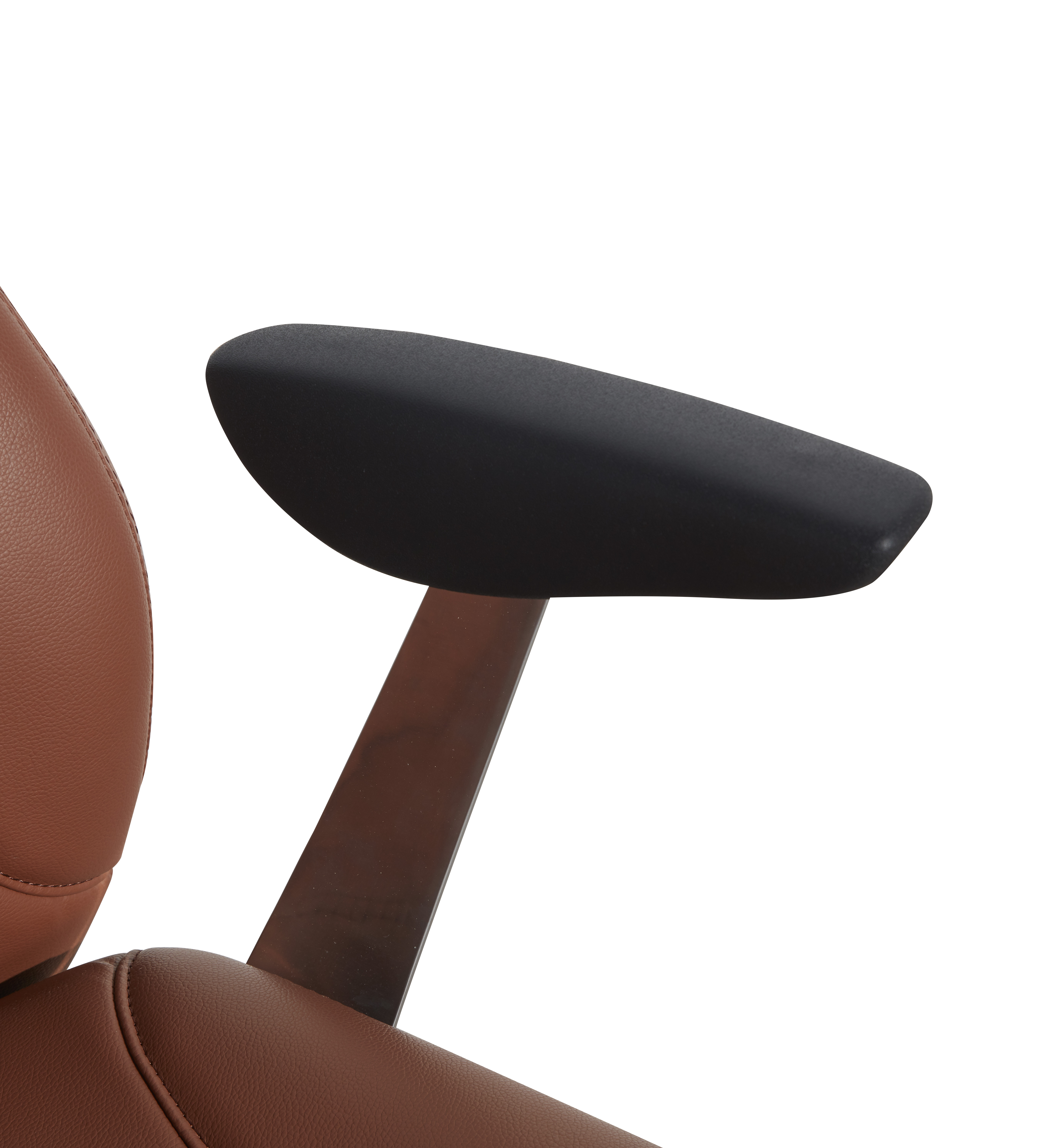 Leather Swivel Modern Executive Chairs Synthetic Ergonomics 4D Padding For School
