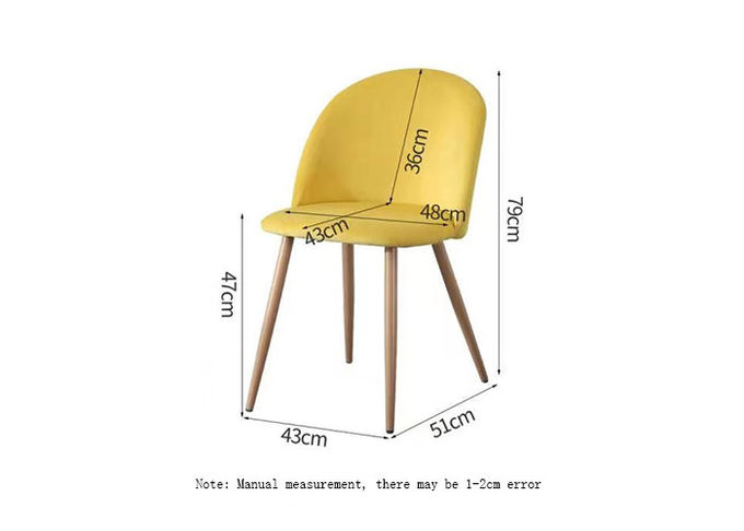 Mid Century Vintage ODM Modern Velvet Dining Chairs