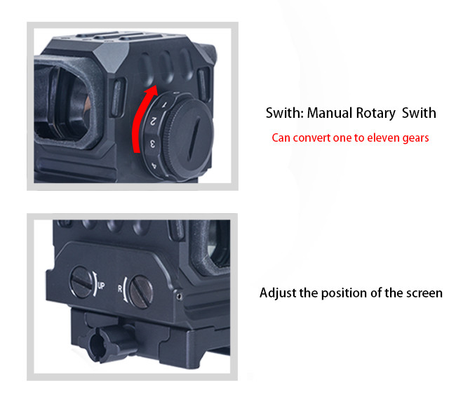Optical Prismatic 1X30 EG1 Red Dot Sight Scope For Airsoft Hunting 1X Magnification