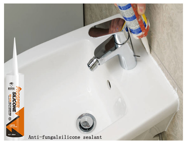 Transparent Mold Free Bathroom Caulk , Mould Resistant Silicone Sealant Water Proof