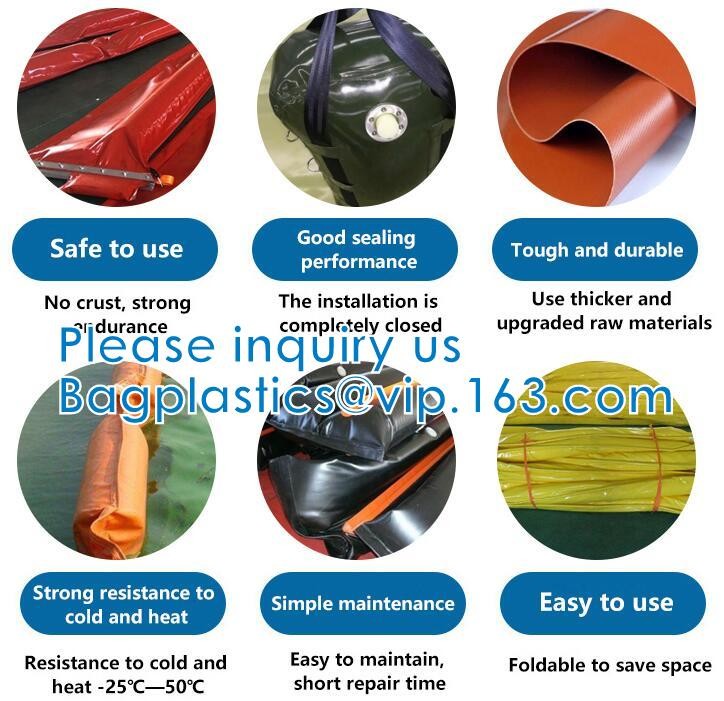 Flexible Pillow Water Tank Collapsible Oil Bladder Plastic Tank, Liquid Storage Tank, Flexible tank, cube, marine