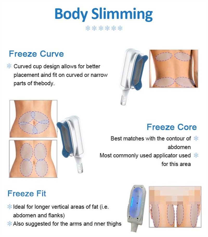 Portable Fat Freezing 360 Cryolipolysis Slimming Machine Dual Handles