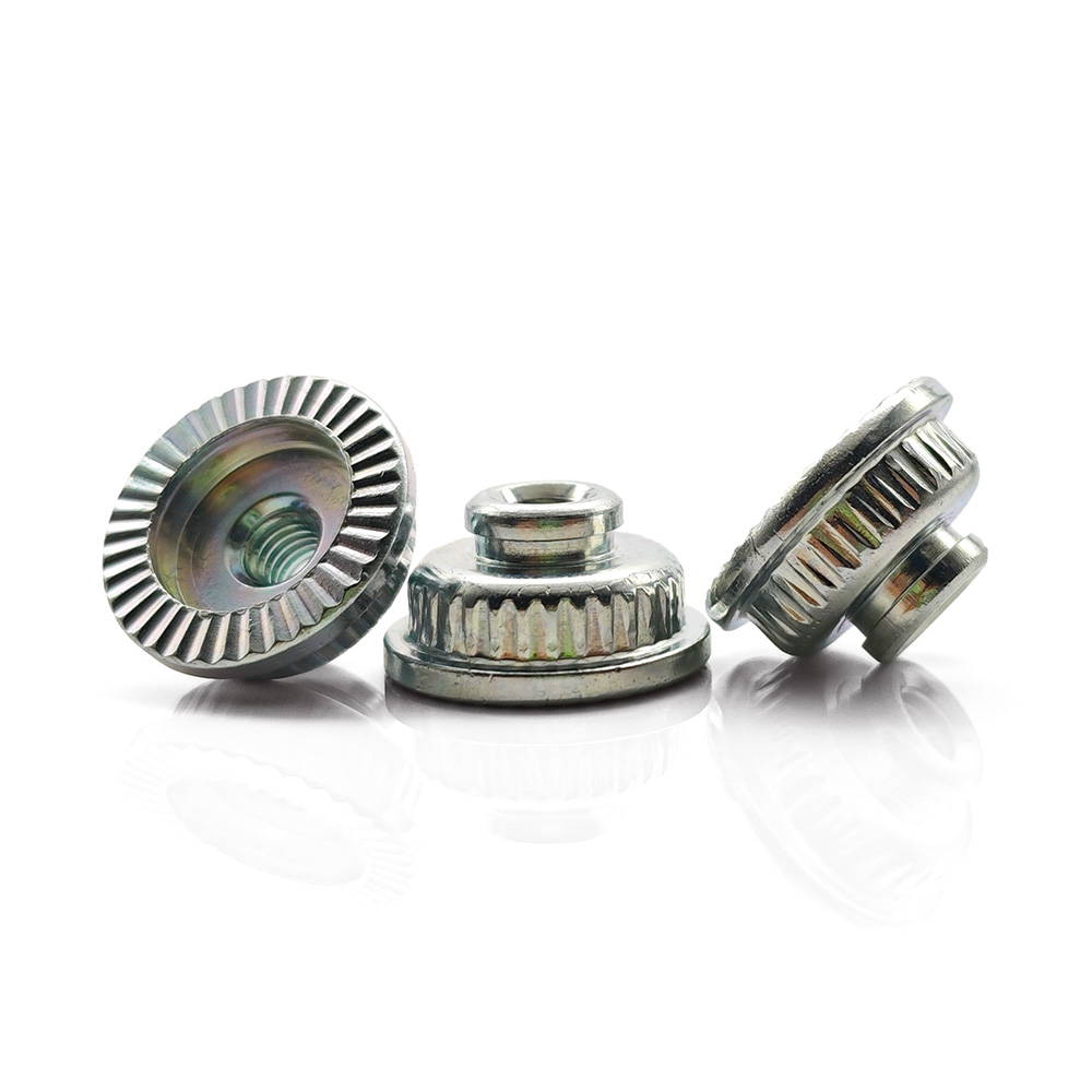 Zinc Plated Metal Nut Customized Shaped Knurled Thumb Nuts Passivated Finish