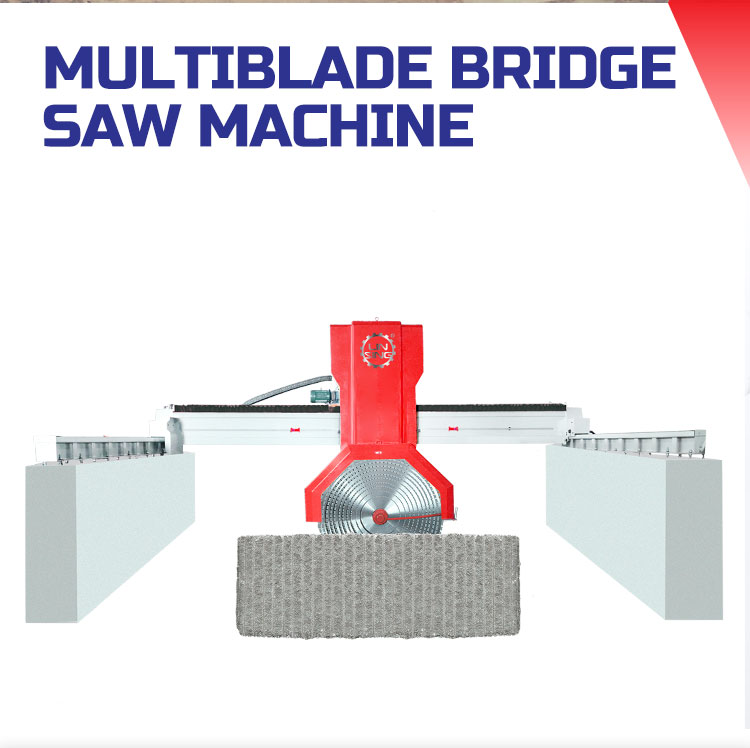 Multi Disc Granite Stone Cutting Machines for Precise Cutting of Granite Slabs in India