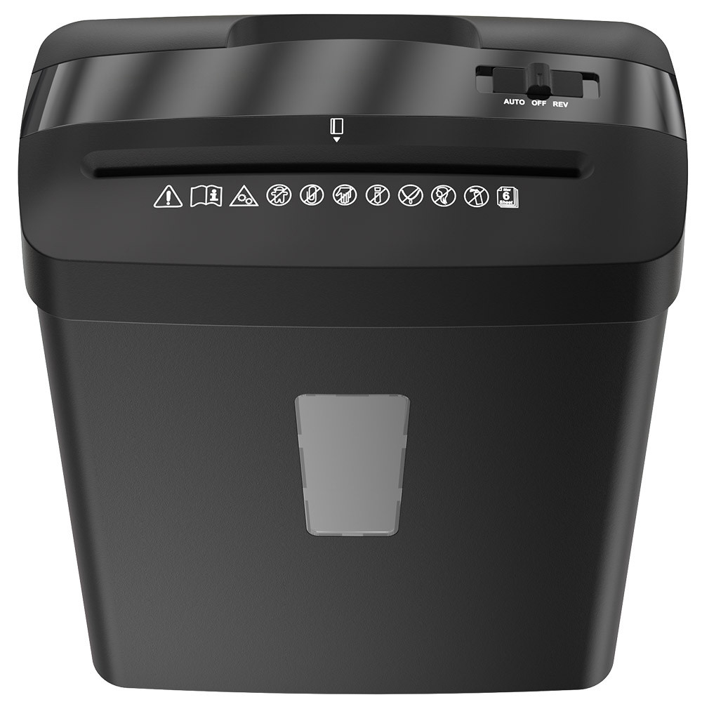C220P 6 sheets plastic card shredder 13L mini paper shredder for office and home use