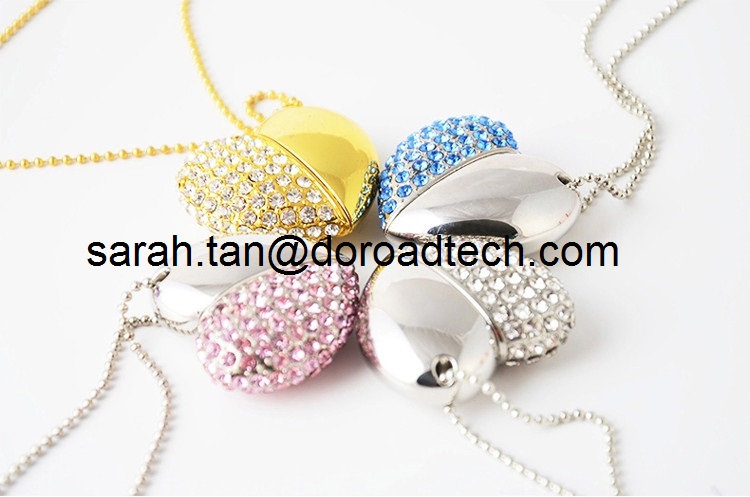 Heart Shape Jewelry USB Flash Drives