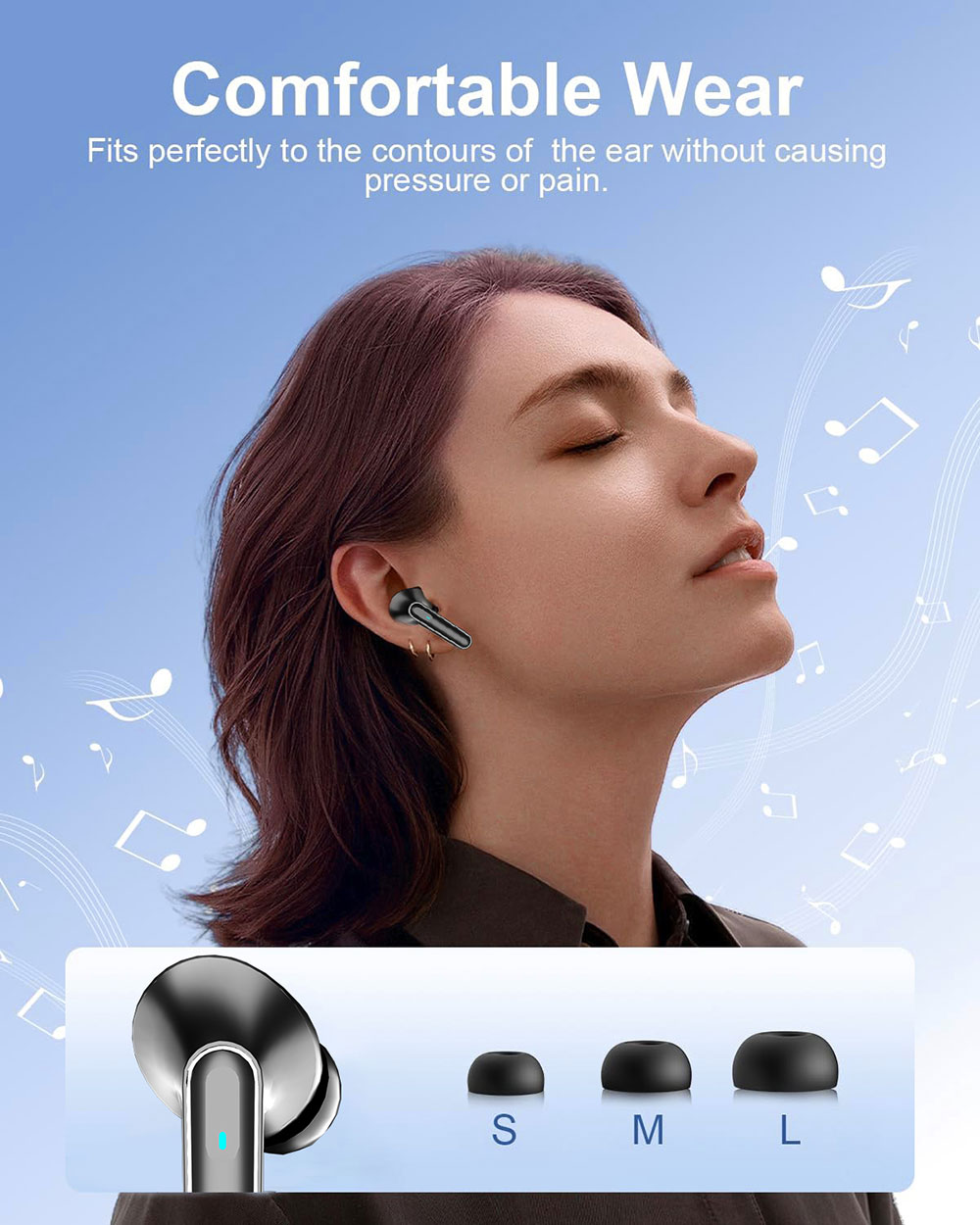BT TWS Earphone 3D Surround Stereo Headset Wireless Headphones With 300mAh Charging Box Mobile Phone Game Sport In-ear Earbuds