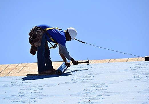 Waterproof Foam Shock Pad Synthetic Roofing Underlayment Custom Printed With Aluminum Film