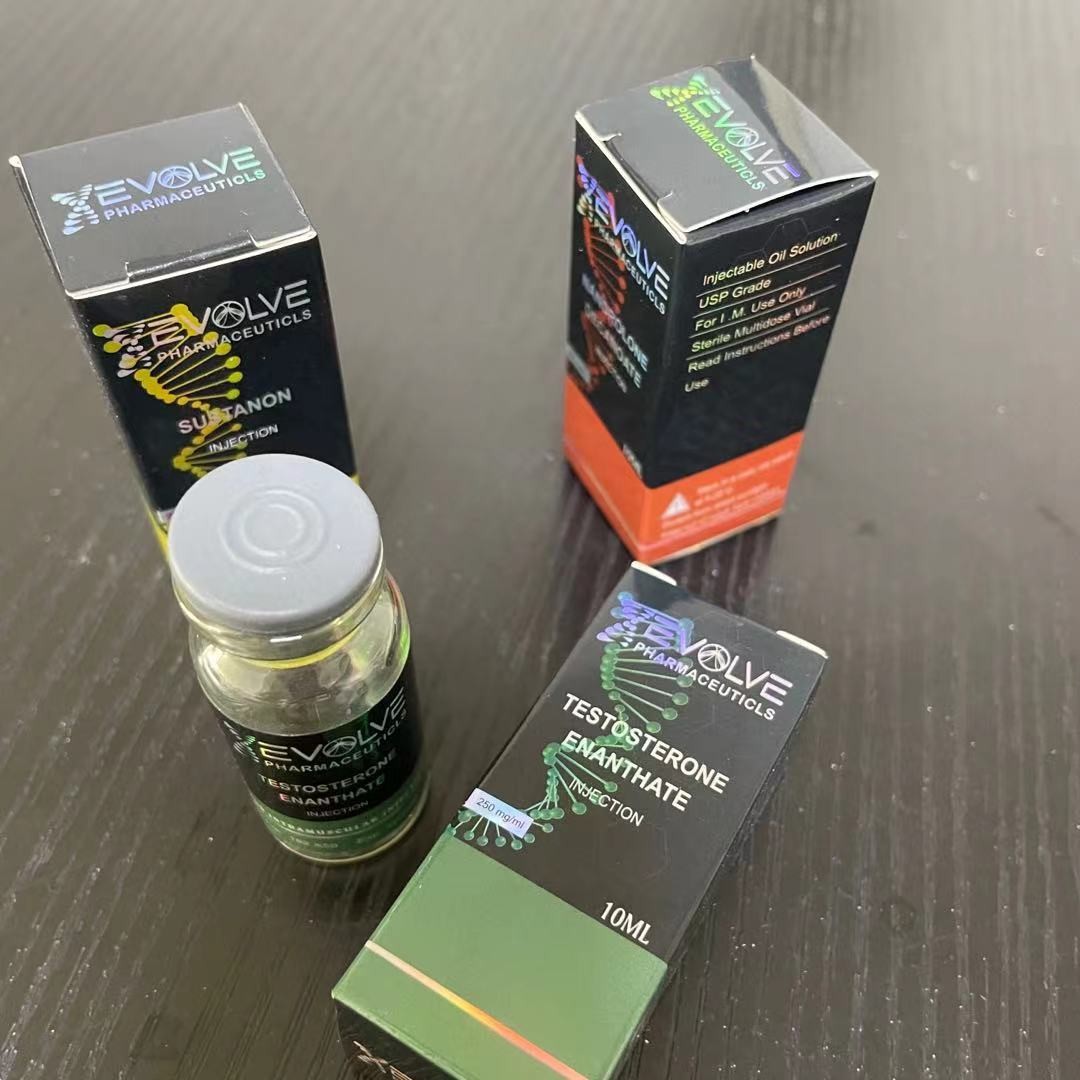 Silver Hologram Foil 10ml 20ml Steriod Packaging Boxes With Gloss Bright Film