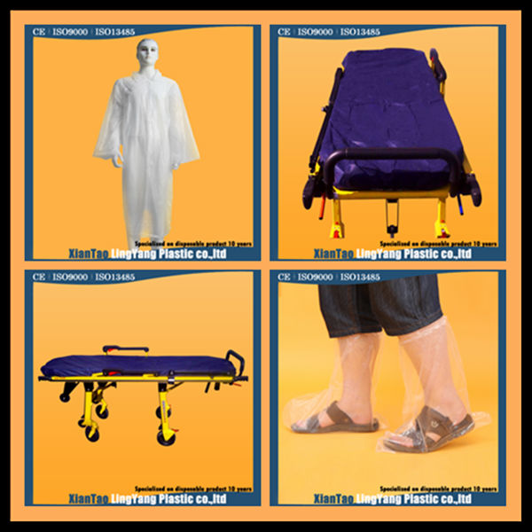 Disposable non woven bed sheet with elastic corner