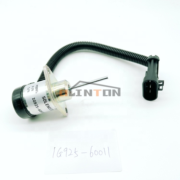 Excavator Flameout Solenoid Valve 1G925-60011 For Engine Shutdown Operation