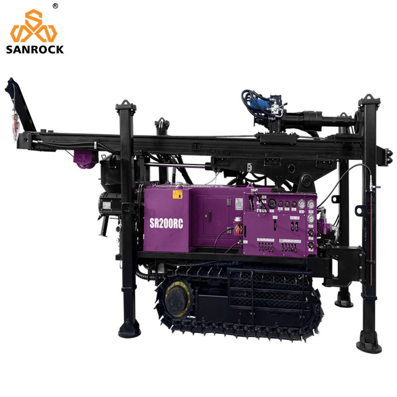 Borehole Core Drilling Rig SR200RC Reverse Circulation Drilling Rig Hydraulic RC Drilling Machine