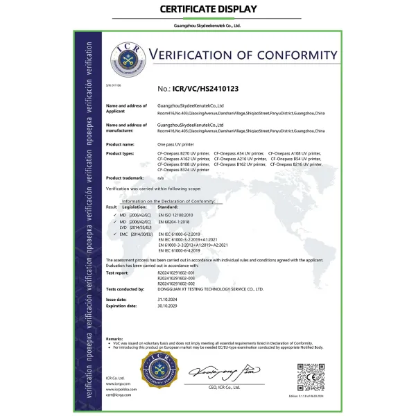 Large Format UV Flatbed Printer Inkjet Glass Automatic Screen Printing Machine