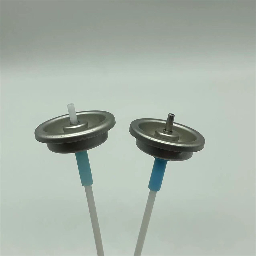 Button Actuator Aluminum Aerosol Valve with Mist Spray Pattern in 50-200mcl Rates
