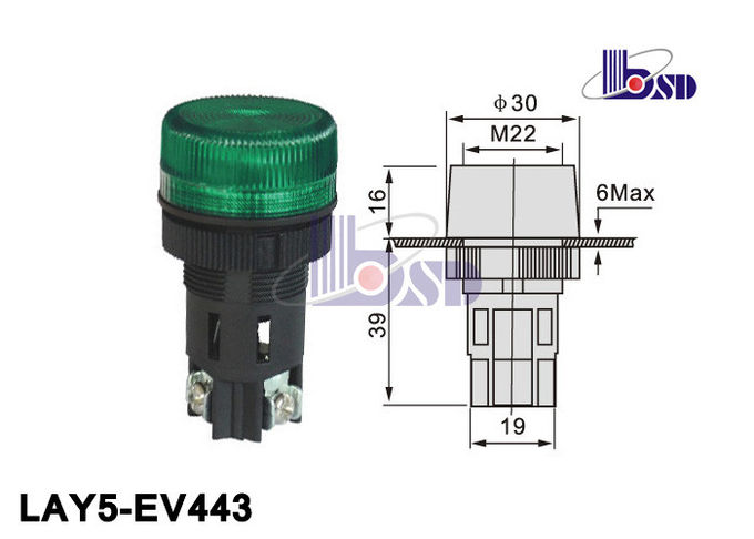 LAY5（XB2）-EV443 green color spring return flat button push button swithes