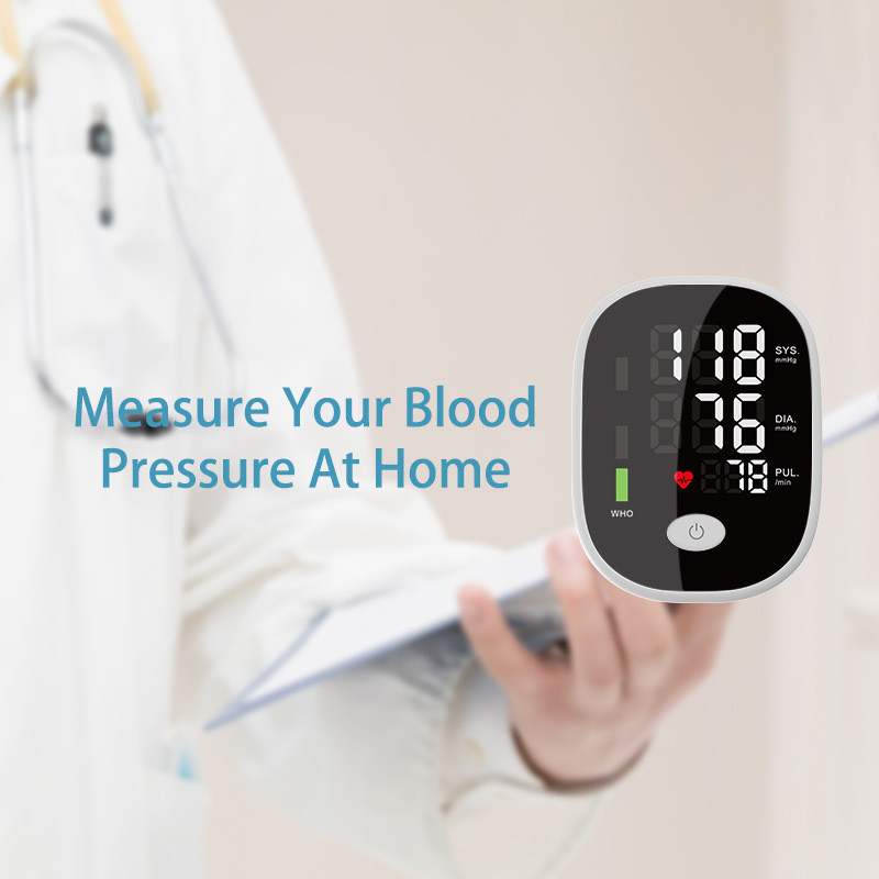 Automatic Electronic Blood Pressure Monitor:Large LCD Voice Broadcasting Automatic Detection Arm‘s Blood Pressure Gauge