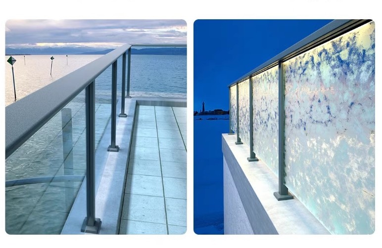Staircase Balustrade Glass S.S 304 316 Aluminum Post Balcony Glass Railing Balusters Column Pillar